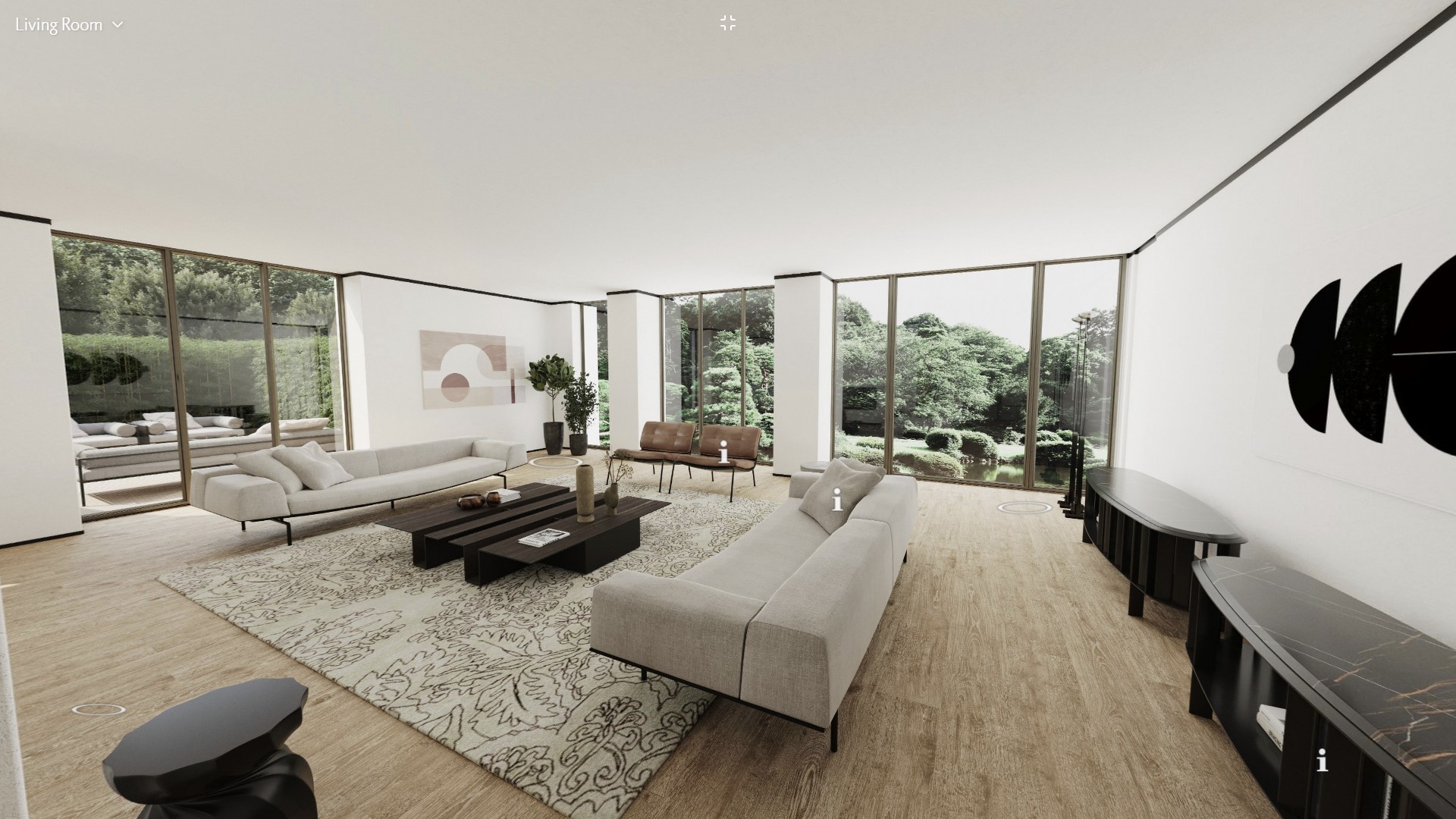 Living Divani virtual apartment living room