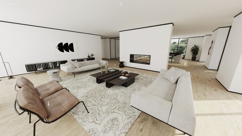 Living Divani virtual apartment living room