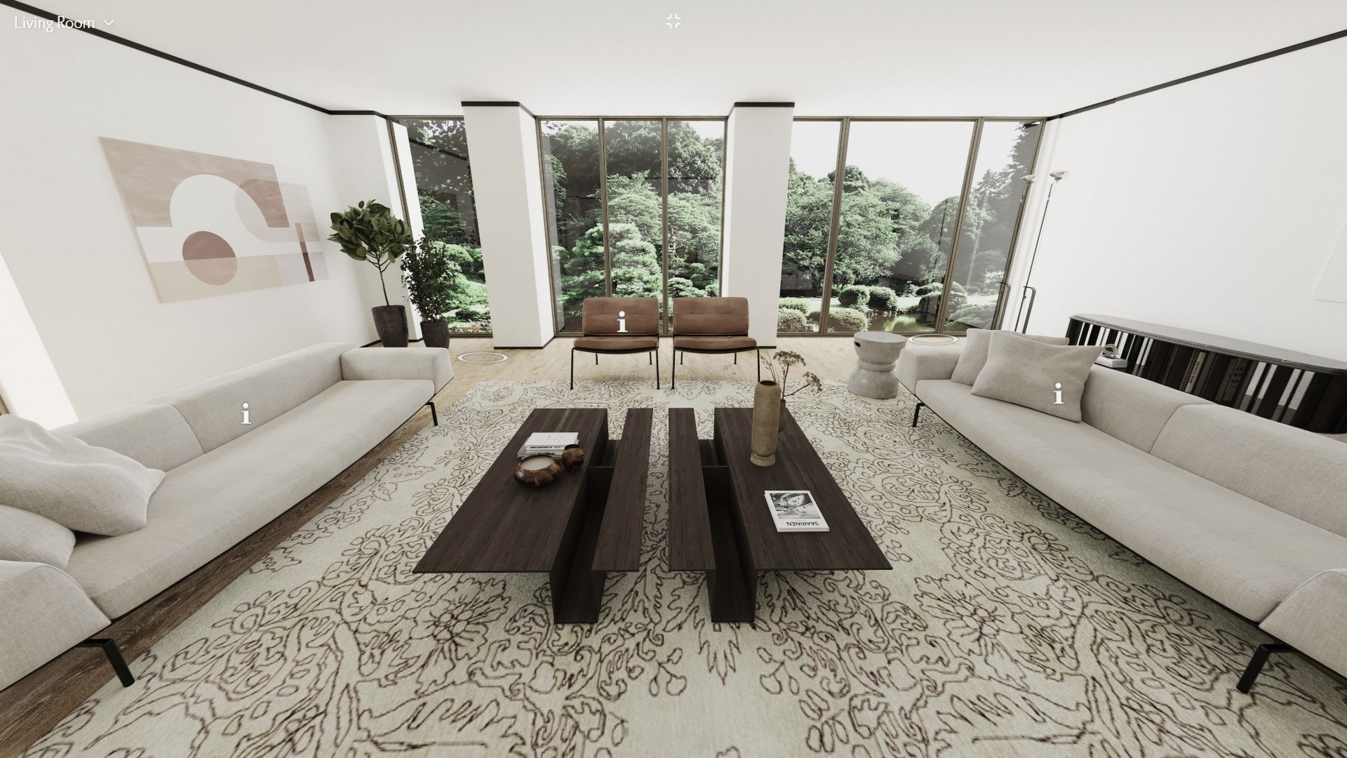 Living Divani virtual apartment living room