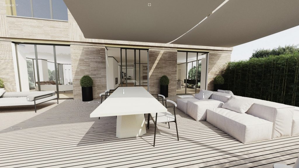 Living Divani virtual apartment terrace
