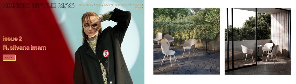 Gubi outdoor seating on Nordic Style Mag website